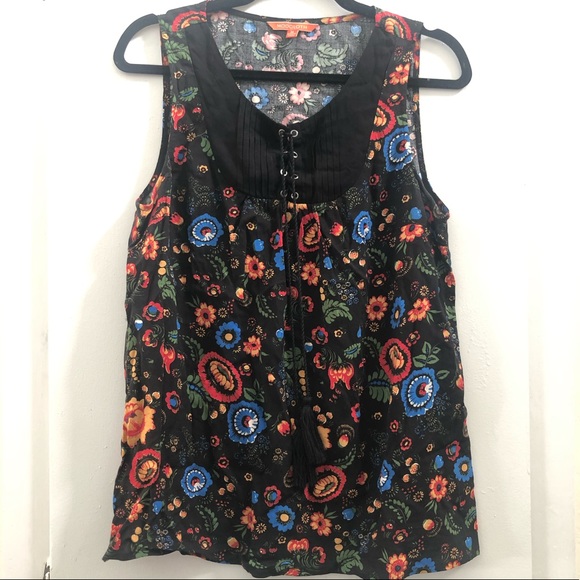 ModCloth Floral Sleeveless Top - Medium - Picture 1 of 5
